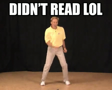 DidntReadLolYellowShirt.gif